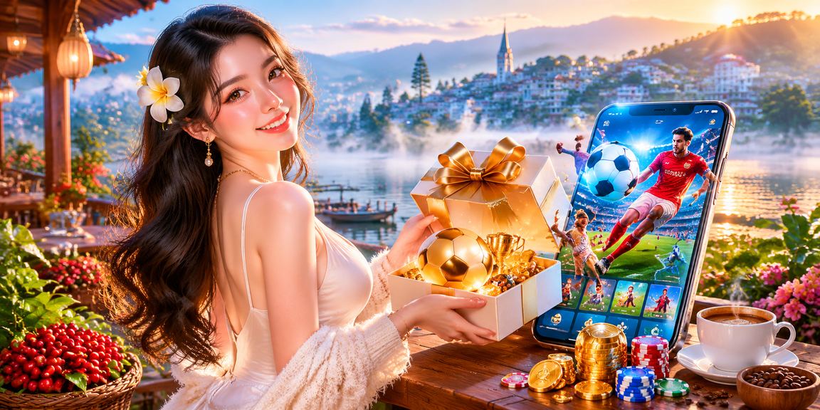 Người dùng Đà Lạt xem kèo thể thao và đặt cược qua điện thoại tại quán cà phê